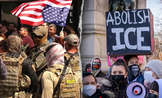 Denied Access to ICE Facility Sparks Tension as Protesters Clash with Agents in New Jersey