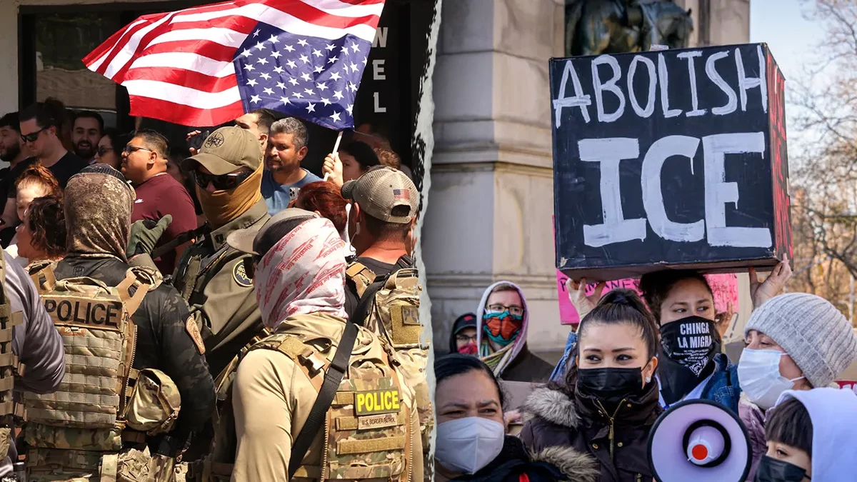 Denied Access to ICE Facility Sparks Tension as Protesters Clash with Agents in New Jersey