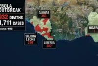 WHO Chief Visits Ebola Zone [titlebase]: A Desperate Bid to Contain the Outbreak