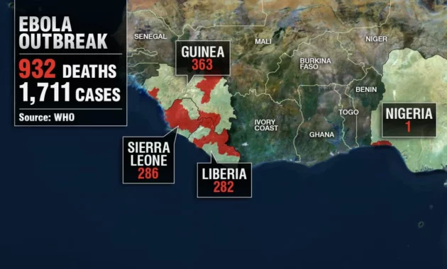 WHO Chief Visits Ebola Zone [titlebase]: A Desperate Bid to Contain the Outbreak