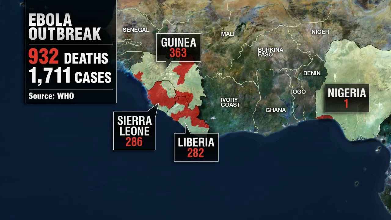 WHO Chief Visits Ebola Zone [titlebase]: A Desperate Bid to Contain the Outbreak