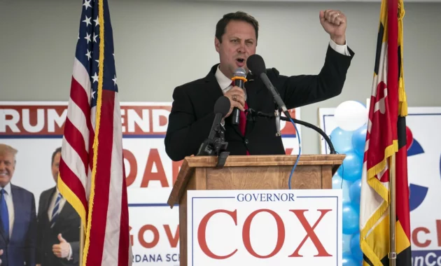 Cox wins Republican nomination [titlebase]: Dan Cox Secures GOP Nomination for Maryland Governor