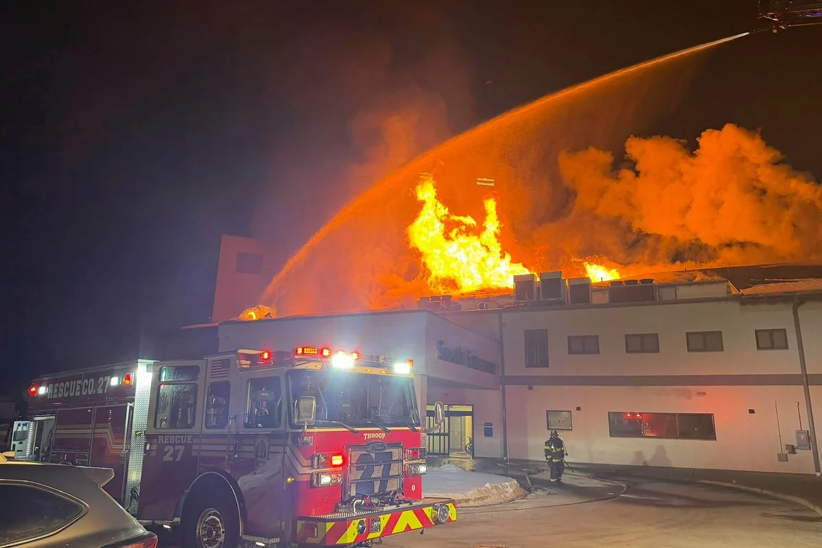 Crews Battle Fire in PA: Massive Blaze Engulfs Industrial Building in Allentown