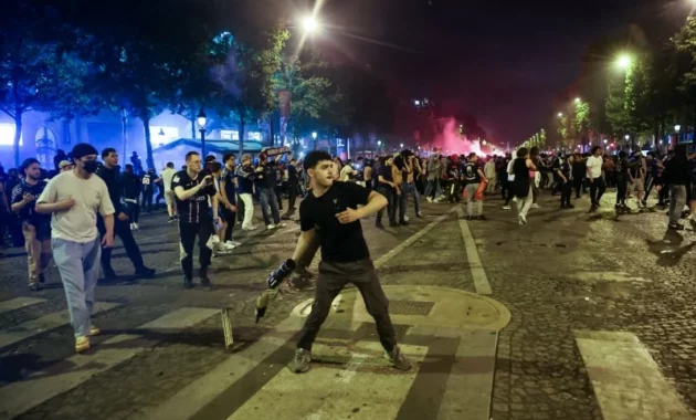 Hundreds detained in France after Paris Saint-Germain’s Champions League win