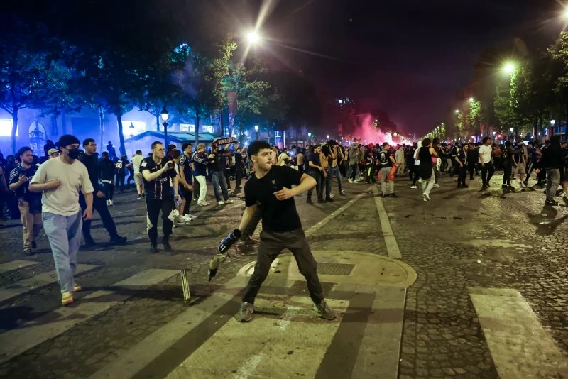 Hundreds detained in France after Paris Saint-Germain's Champions League win