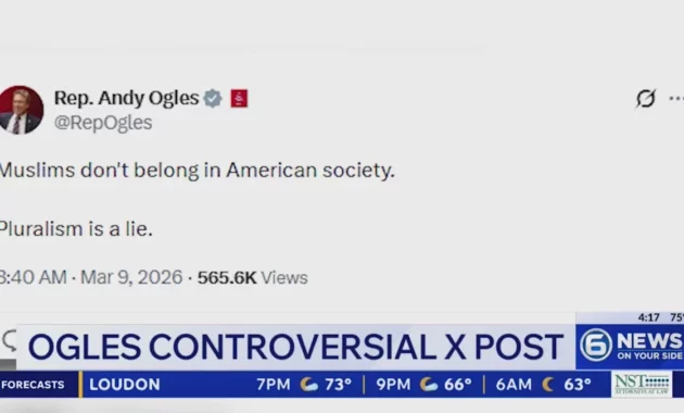 Ogles Apologizes Over Post: GOP Representative Deletes Homophobic Comment, Blames Staffer