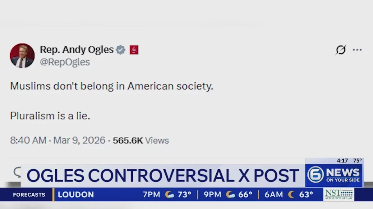Ogles Apologizes Over Post: GOP Representative Deletes Homophobic Comment, Blames Staffer