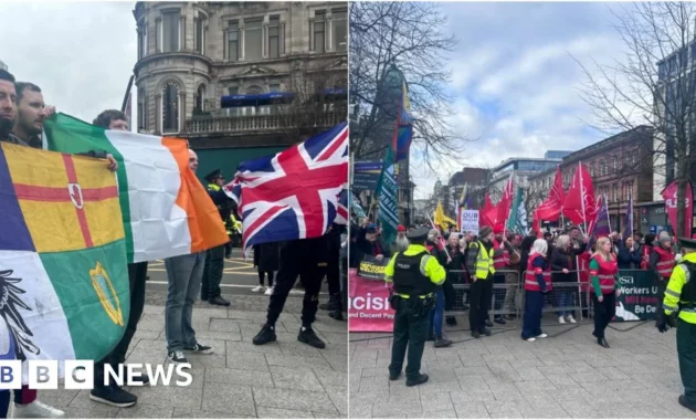 Thousands Rally in Belfast as Tensions Rise Over Immigration and Racism