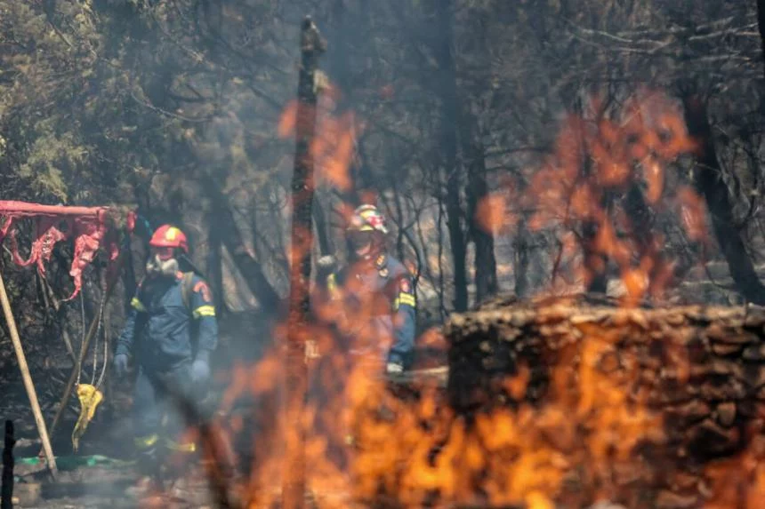 Firefighters Killed in Greece as Wildfires Rage Across Southern Europe