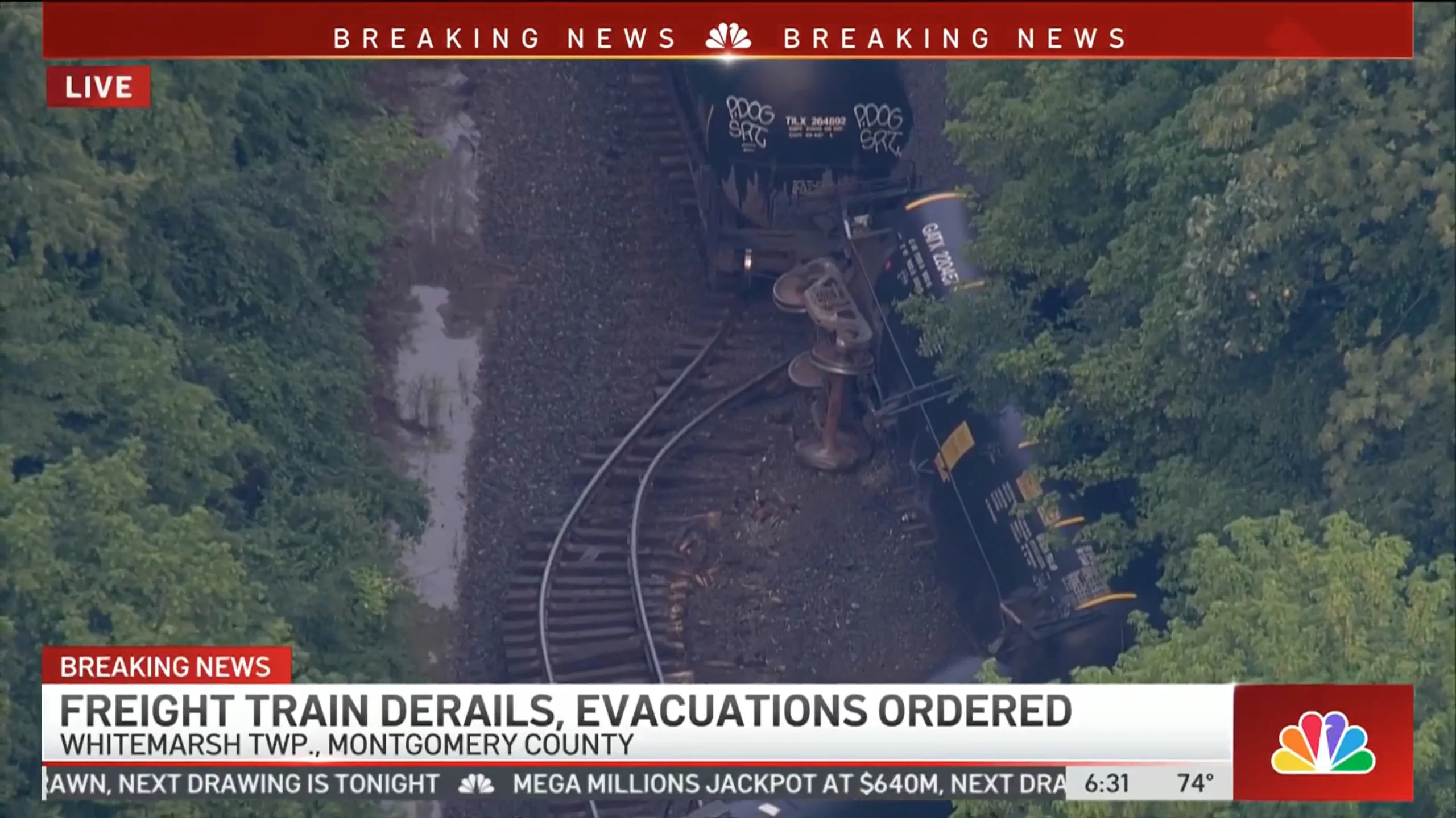 Freight Train Derails in PA, Prompting Emergency Response and Shelter-in-Place Orders