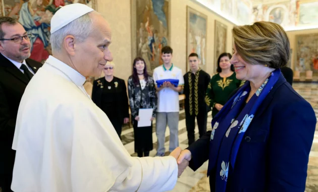 Amy Novak Meets Pope Leo XIV [titlebase] to Discuss Catholic Education and Values