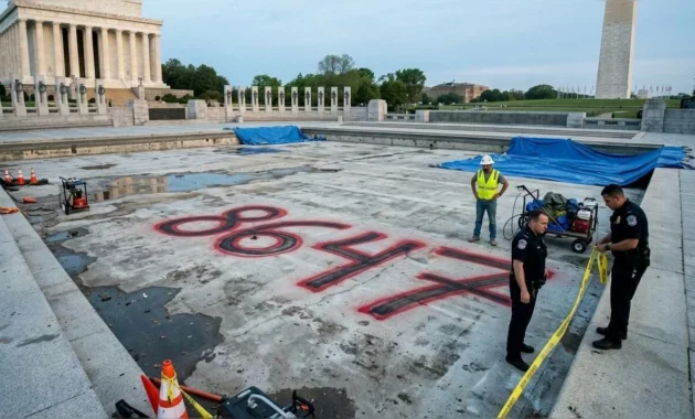 Charges dropped in pool case: Lincoln Memorial Reflecting Pool Vandalism Charge Dropped, With ‘Flawed Installation’ Blamed