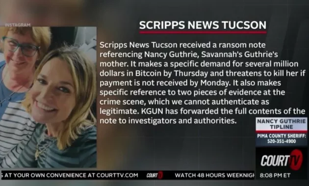 Guthrie Ransom Notes Released: A Desperate Plea for Nancy Guthrie's Safe Return