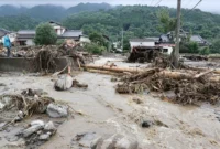 Heavy Rain Kills 4 in Japan [titlebase]: Torrential Downpours Leave Thousands Stranded