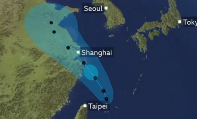 Shanghai Cancels Flights as Typhoon Dolphin Hits Eastern Coast of China