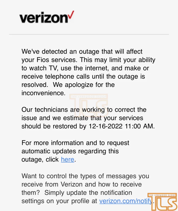Verizon Offers Reward for Fiber Cuts [titlebase] After Suffering Service Outages